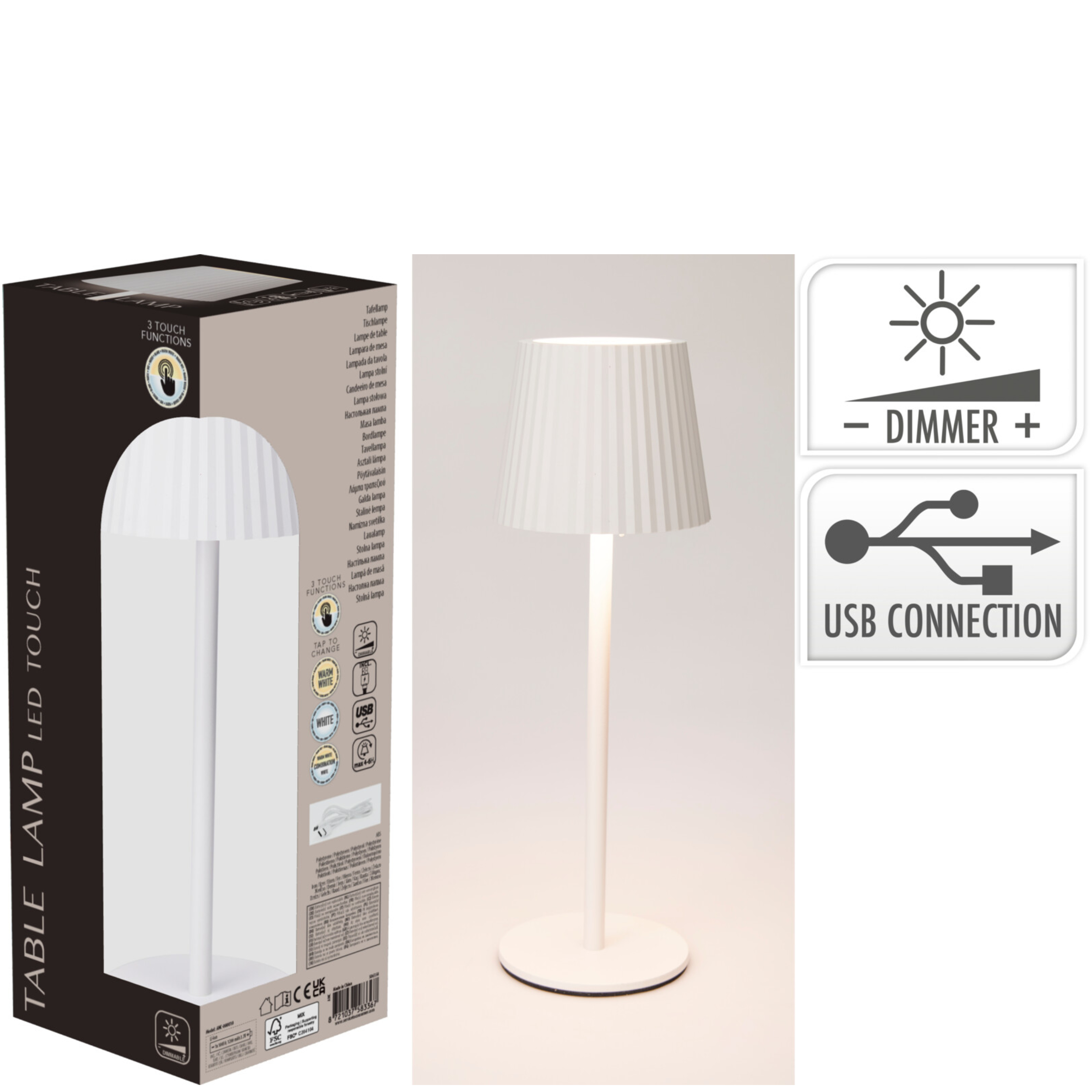 LED-Tischleuchte (dimmbar) Tilia