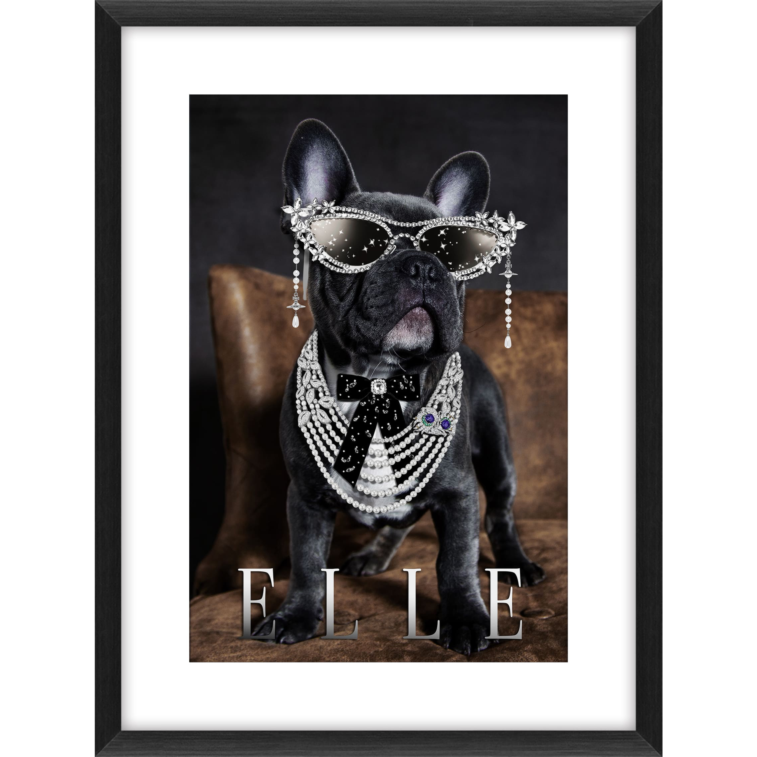 Wandbild Bulldog Elle