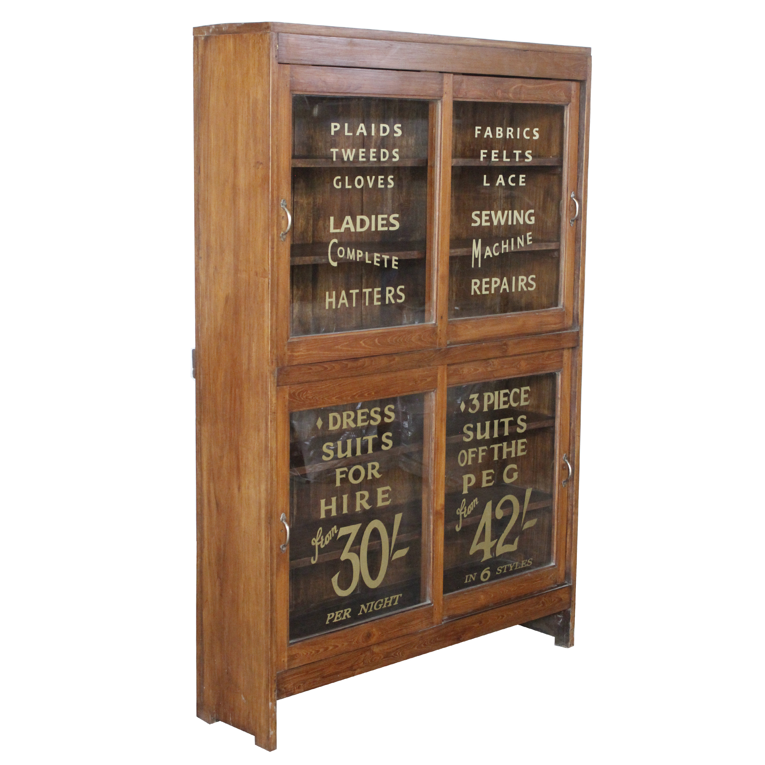 alter Vitrinenschrank