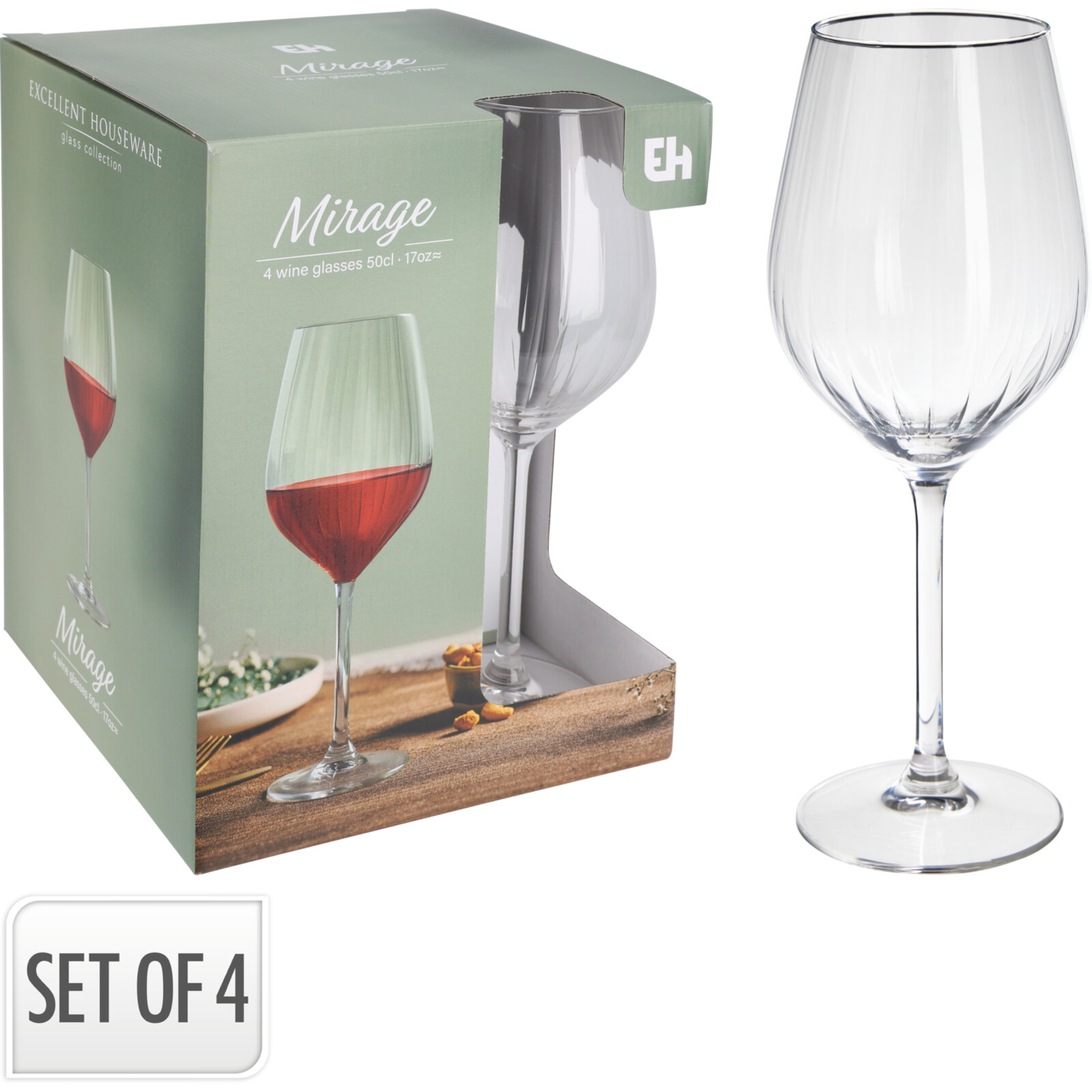Rotweingläser  4-er-Set Mirage